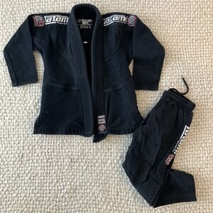 Kid's Tatami Fightwear Nova Jiu-Jitsu Black Kimono and Pants M00